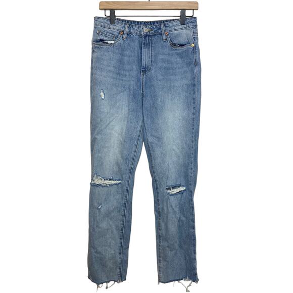 Blank NYC Women's Madison Crop Distressed Jeans High Rise Size 27 - Picture 2 of 11